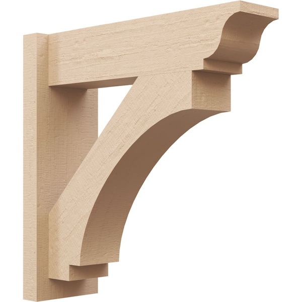 Ekena Millwork 5 1/2-in W x 12-in D x 16-in H Imperial Trad Rough Cedar Woodgrain TimberThane Outlooker, Primed Tan OUTUR055X12X16IMP04RCPR - main